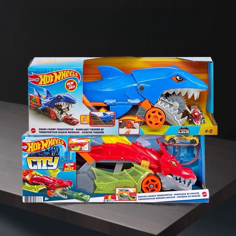 Hot Wheels Car Track Sets - ลมและ Fire ล้อ City Hunger Shark