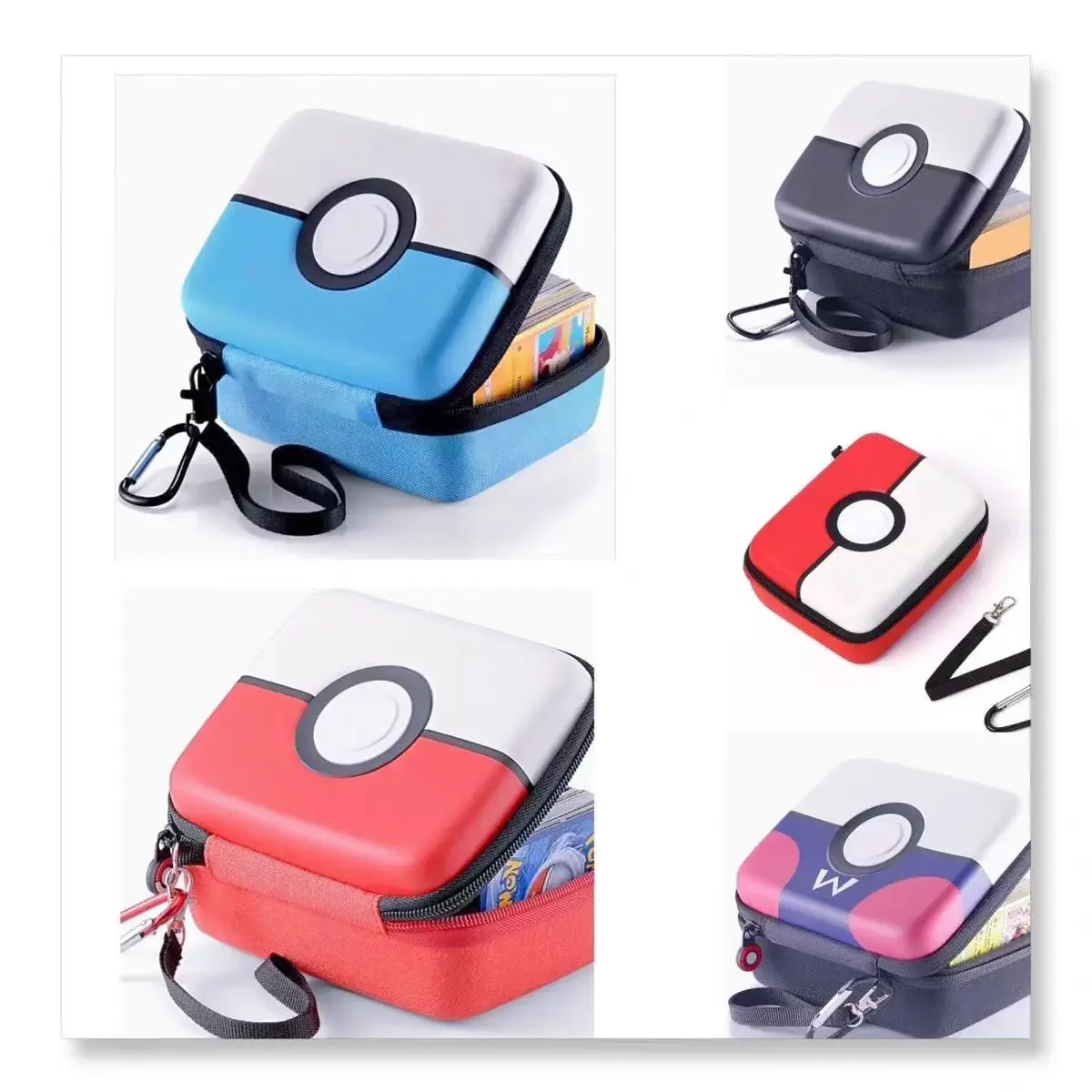 Pokemon Binder Card - 400 ชิ้น Pokemon การ์ดเกมความจุผู้ถือบัตรอัลบั้ม Hard Case