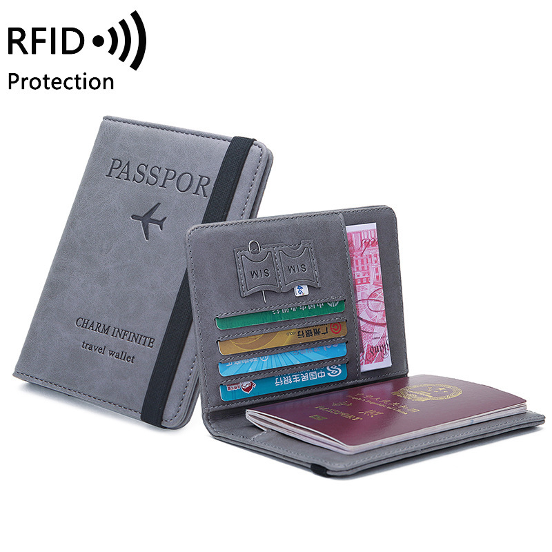 Card Top Loader - ที่ใส่หนังสือเดินทางหนัง PU unisex - RFID Blocking