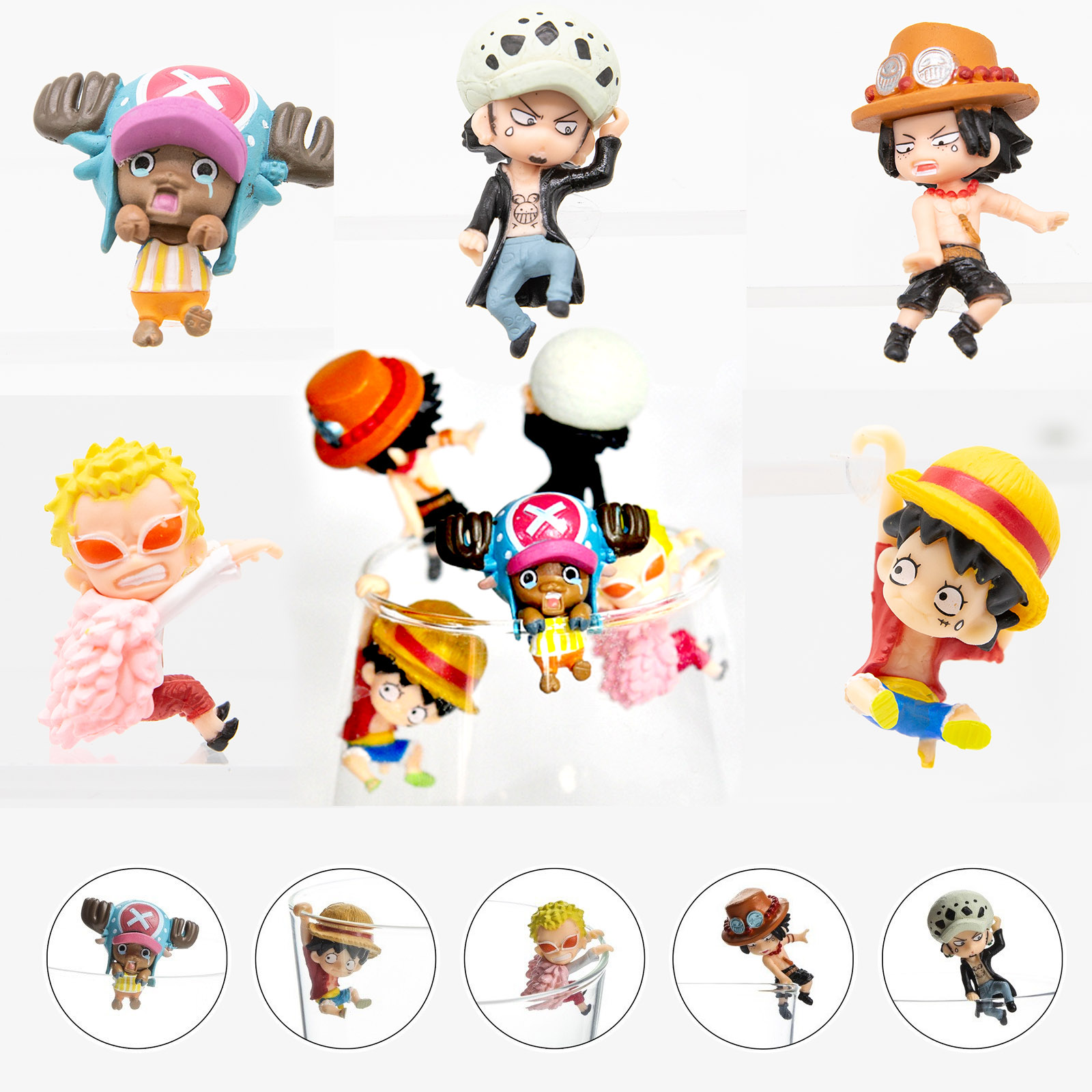 Capsule Toy Gashapon - ฟิกเกอร์แกชาปองวันพีซแท้ ลูฟี่ ลอว์ เอส ช็อปเปอร์ โดฟลามิงโก
