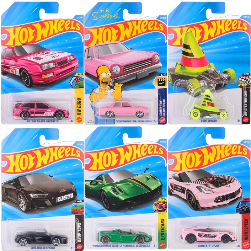 Hot Wheels Car Mainline - รถของเล่นฮอตวีลส์ 1/64 ซีรีส์ E ชุดซิมป์สันส์ ปาการี