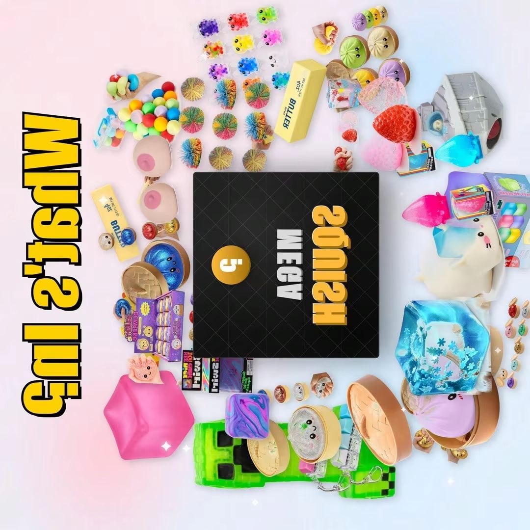 Mystery Box Blind Bag - กล่องสุ่มปริศนาเซอร์ไพรส์ใหม่ปี 2026 ของเล่นบีบคลายเครียดสัมผัสได้ ช่วยผ่อนคลายความเครียด ชุดของขวัญสำหรับเด็กและผู้ใหญ่