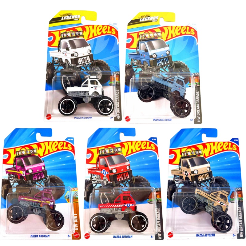 Hot Wheels Car Monster Trucks - รถโมเดลฮอตวีลส์ มาสด้า ออโตซัม บิ๊กฟุต มอนสเตอร์ทรัค ออฟโรด