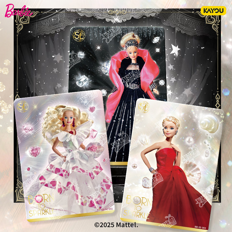 Mattel Toy Barbie - กล่องของขวัญฉลองครบรอบบาร์บี้ KAYOU Mattel บลายด์บ็อกซ์ ตุ๊กตาเรโทรคลาสสิก พร้อมการ์ดสะสม