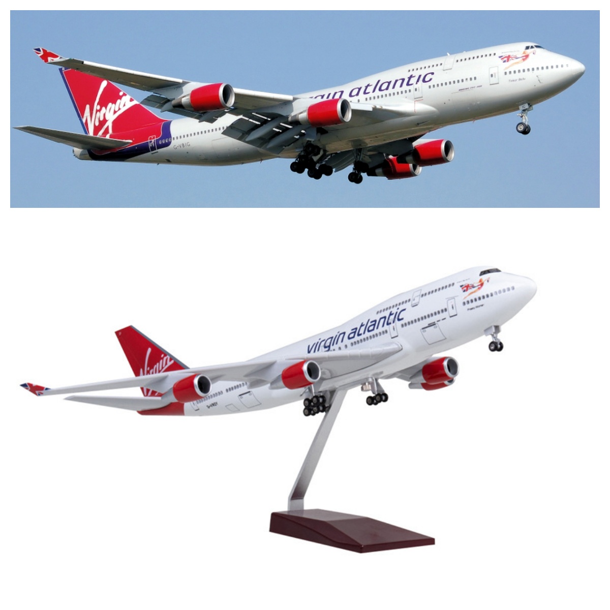 โมเดลเครื่องบินเวอร์จินแอตแลนต - Model Airplane Plastic บทวิจารณ์และราคา
