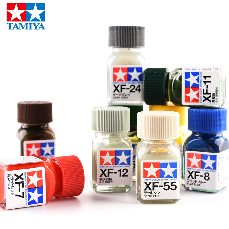 สีทามิยะเคลือบสีแบน XF1-XF24 ( - Tamiya Model Paint Set บทวิจารณ์และราคา