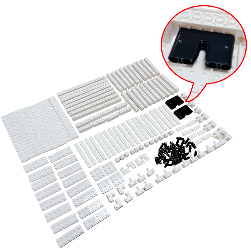 Pixel Art ภาพวาดสีขาวกรอบรูปชุ - Lego Minifigure Holder บทวิจารณ์และราคา