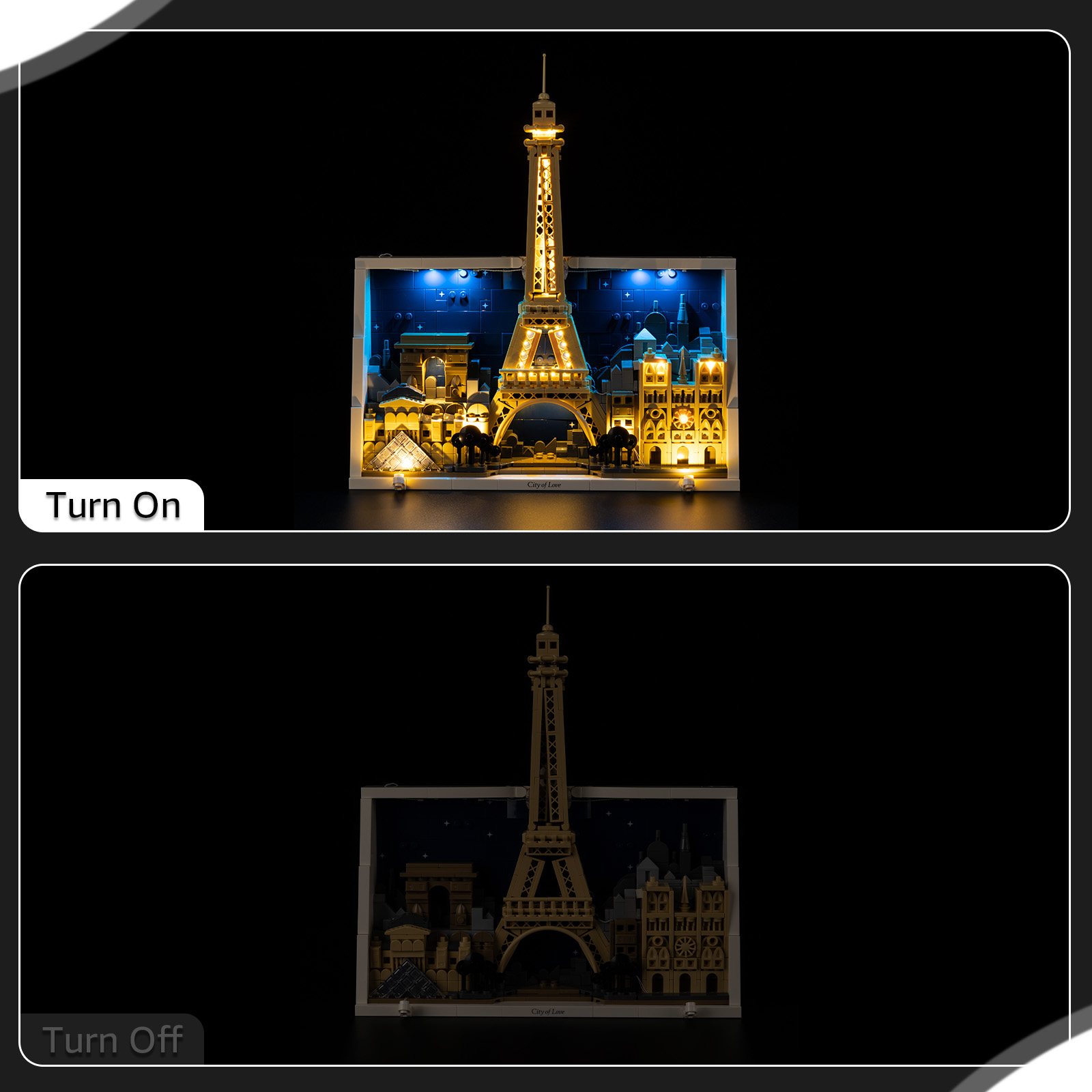 ชุดไฟ LED ใช้ได้กับเลโก้ ปารีส - Lego Set City บทวิจารณ์และราคา