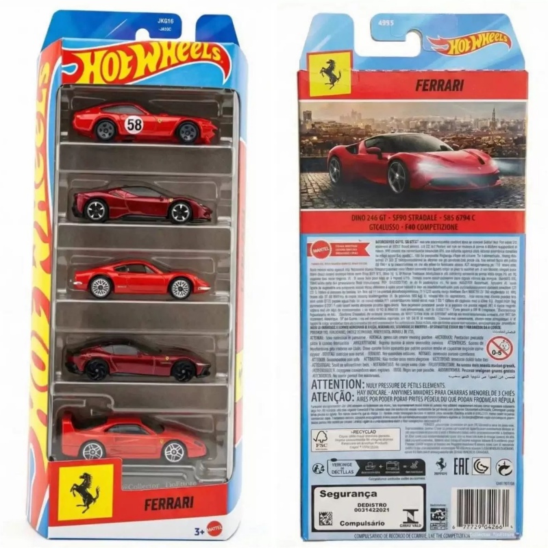 ชุดรถฮอตวีลส์ เฟอร์รารี่ 5 คัน - Hot Wheels Car Track Sets บทวิจารณ์และราคา